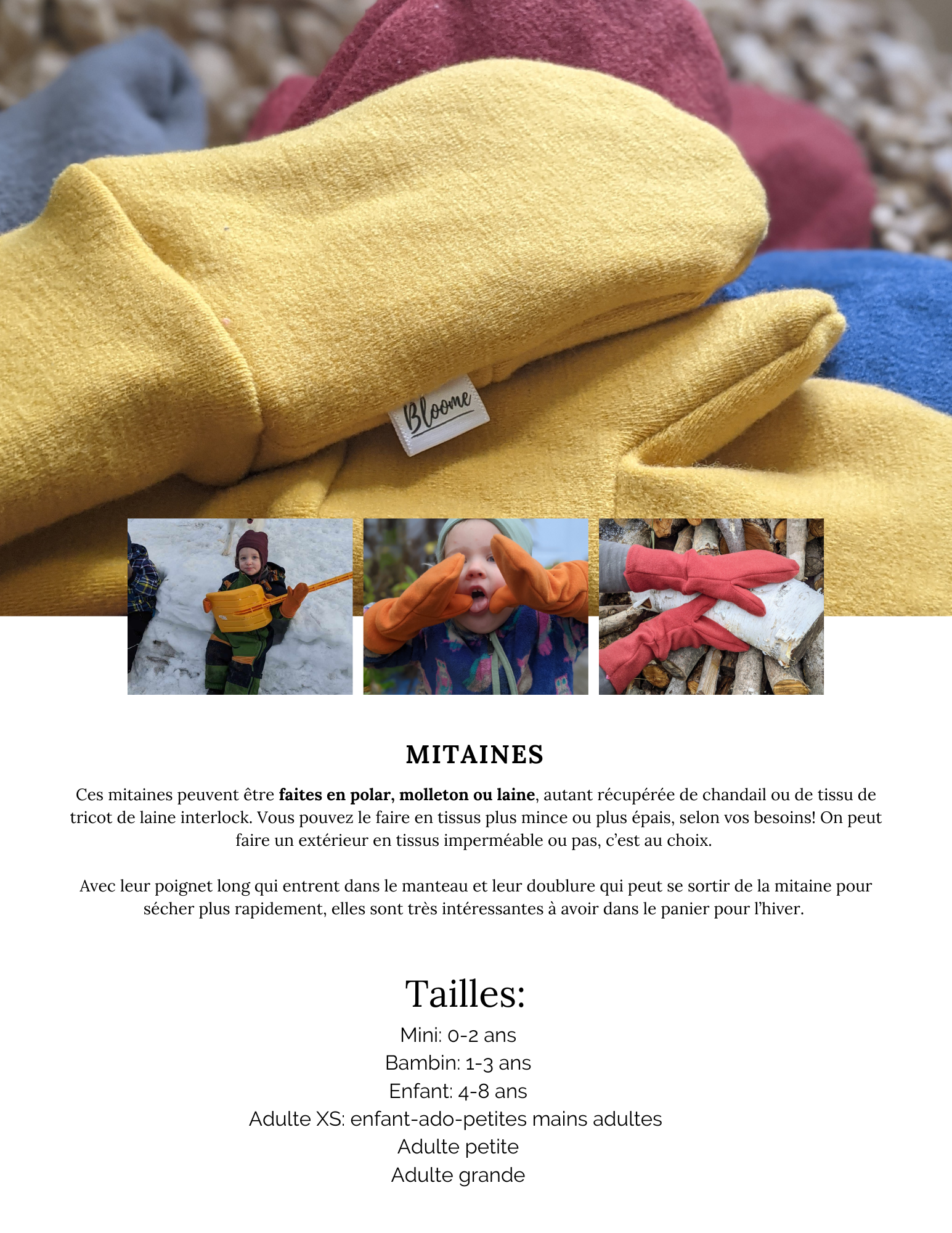 Mitaine Bloome patron